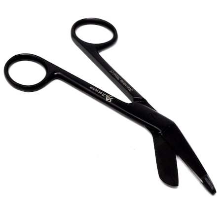 A2Z Scilab Full Black Lister Bandage Scissors 5.5" (14cm), Stainless Steel A2Z-ZR044